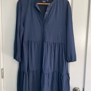GAP Navy Blue Tiered Dress